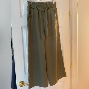 Knox rose Wide leg pants army green
